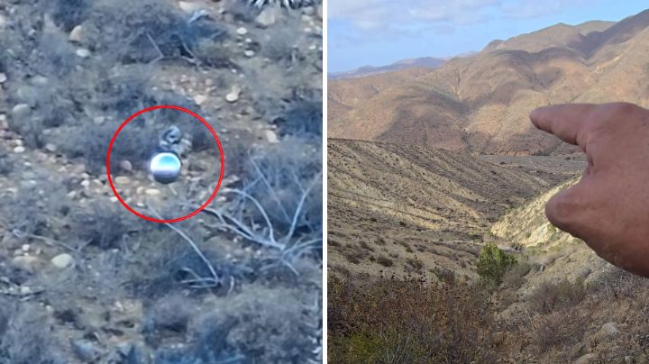 Joven capta misteriosa esfera mientras exploraba un cerro en Baja California