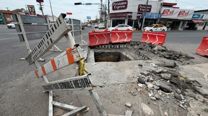 Obra inconclusa de AyD pone en riesgo a conductores en Guadalupe