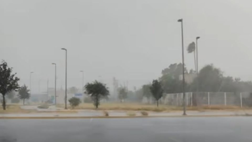 Luvia en Nuevo León.