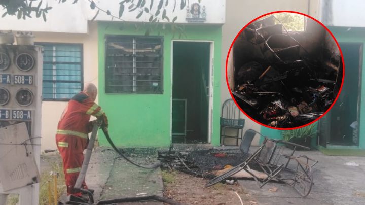Hombre salta de azotea para ponerse a salvo tras incendio en su casa en Juárez