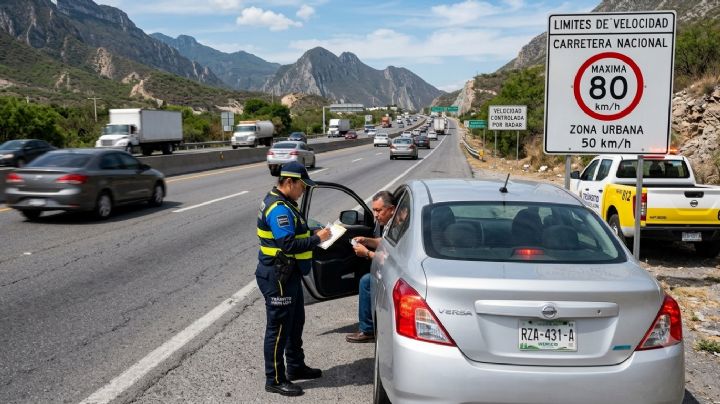 ¿De cuánto es la multa por exceso de velocidad en la Carretera Nacional?
