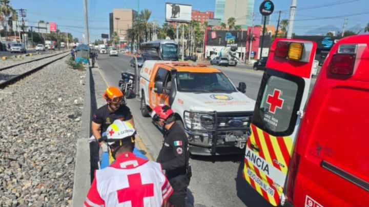 Hombre pierde brazo y pierna al ser atropellado por el tren en Monterrey
