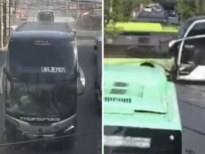 Video: Así fue el choque entre el autobús y camión que dejó 8 lesionados en Monterrey