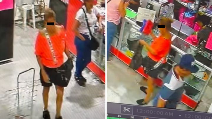 Captan a presunta fardera robando dentro de boutique en Monterrey
