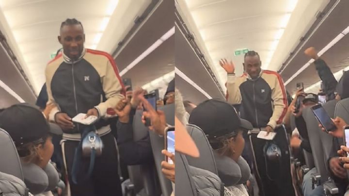 Video: Afición mexicana ovaciona a Julián Quiñones en un avión tras el Mundial 2026