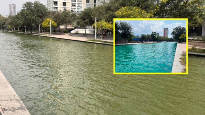 De un día a otro, agua del Paseo Santa Lucía vuelve a ser verde y maloliente