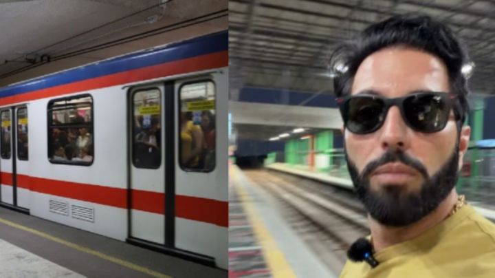 "Parece Europa": Poncho de Nigris causa revuelo tras viajar en el Metro de Monterrey