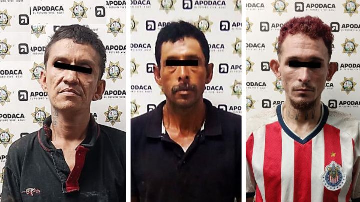 Detienen a tres hombres con órdenes de aprehensión vigentes en Apodaca