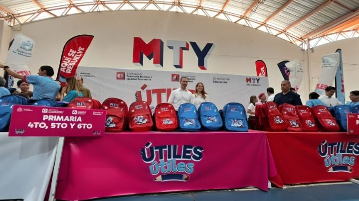 Arranca Monterrey programa 'Útiles Útiles' para apoyar a 65 mil estudiantes