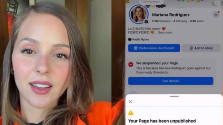 Facebook suspende cuenta de Mariana Rodríguez tras denuncias