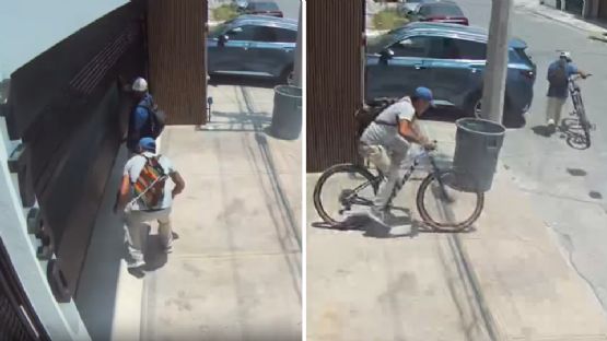 Video: Hombres abren cochera y roban bicicleta de niña fallecida en Monterrey