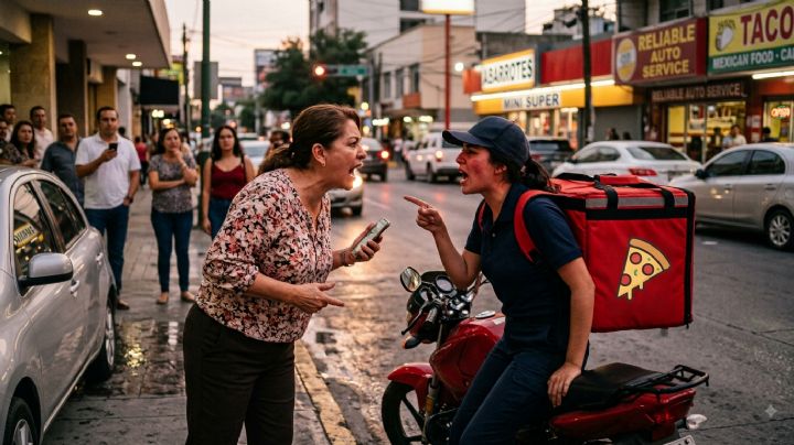 ‘Lady Súbeme’: mujer golpea a repartidora por no tener cambio para pagar una pizza