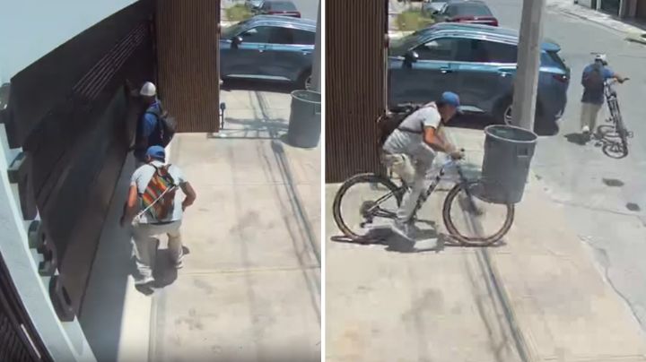 Video: Hombres abren cochera y roban bicicleta de niña fallecida en Monterrey