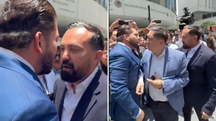 Diputados del PRI y Morena se enfrentan a empujones e insultos en el Senado
