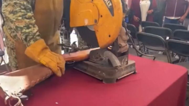 Rifle se dispara en evento de destrucción de armas en Michoacán; hay 4 heridos