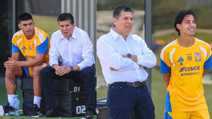 Dialoga Carlos Emilio González con jugadores de Tigres antes de visitar al Atlas