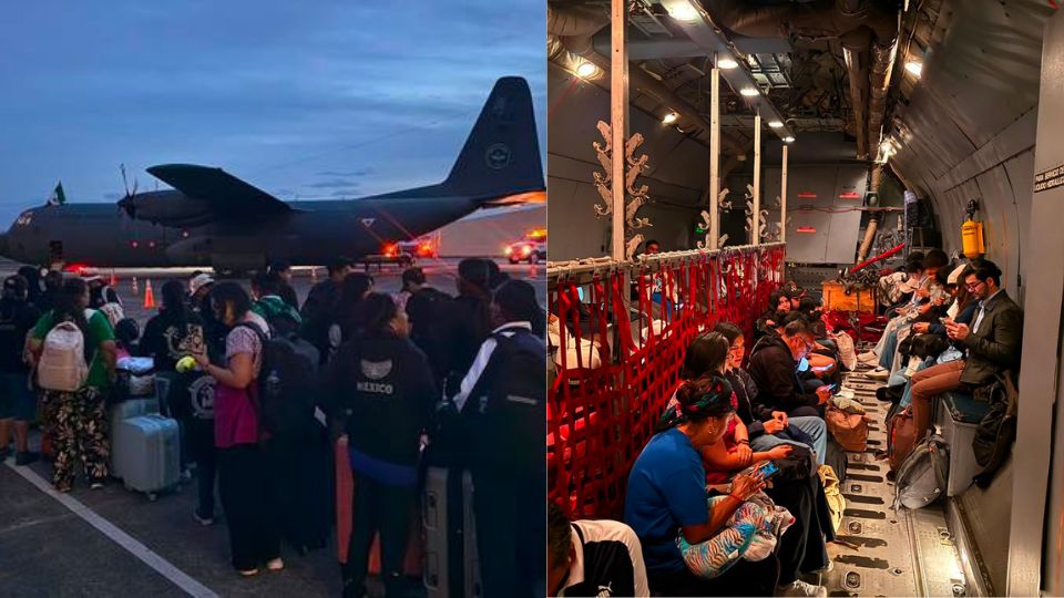 La personal repatriadas estuvieron acompañadas durante el traslado por personal de la SER y del Secretaría de la Defensa Nacional (Sedena).