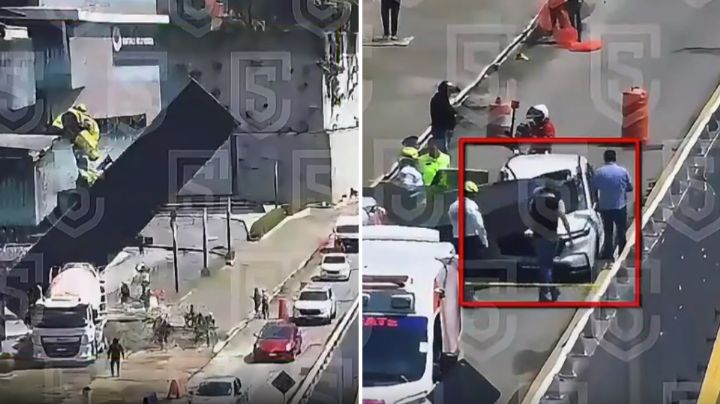 Muere mujer aplastada por estructura mientras circulaba por avenida de Edomex