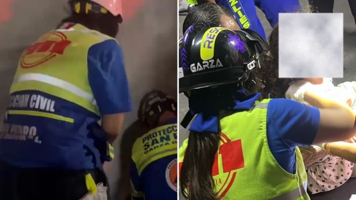 Rescatan a niña que cayó 15 metros en estacionamiento de San Pedro