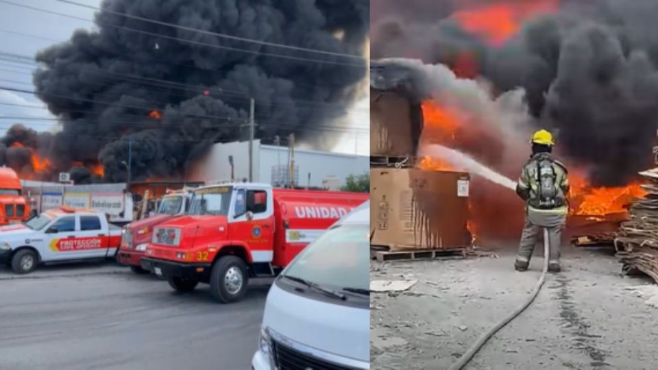 Incendio en tarimera.