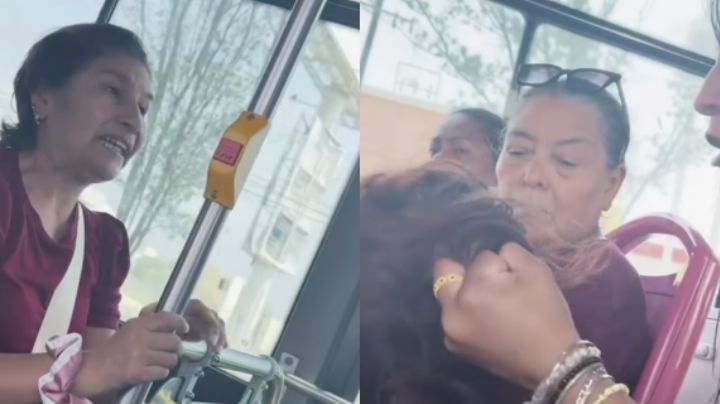 ¡Quítate! Mujeres se pelean a bordo de un camión urbano en Monterrey