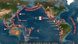 ¡Alerta en México! Estos son los países por donde pasa el Cinturón de Fuego
