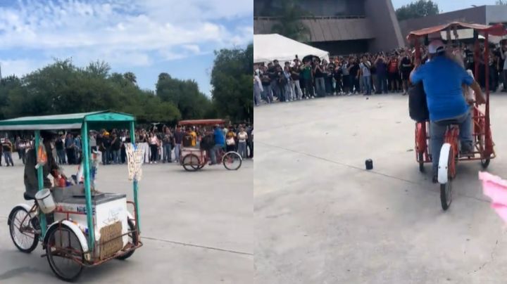 Vendedores de nieve se enfrentan en “Batalla de Aura” en Ciudad Universitaria | Video