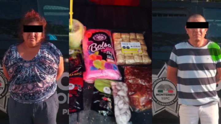Detienen a 2 por presunto robo de dulces, frituras y camarón seco en el Mesón Estrella, Monterrey
