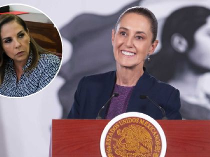 Respalda Sheinbaum a gobernadora de Quintana Roo ante escándalo de vuelos privados