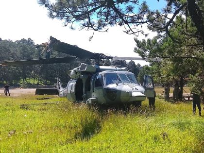 Se desploma helicóptero del Ejército en Durango; hay dos militares heridos