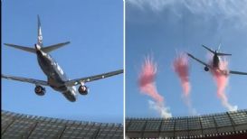 ¡Que miedo! Aviones sobrevuelan muy cerca de estadio en Sudáfrica
