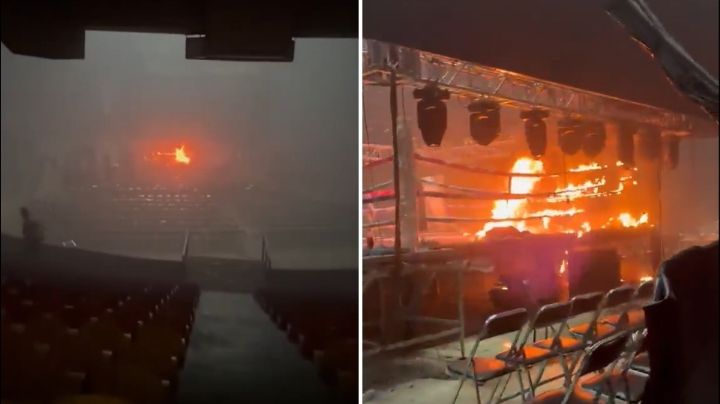 Hombres armados atacan recinto y queman ring de la 'Noche Suprema'