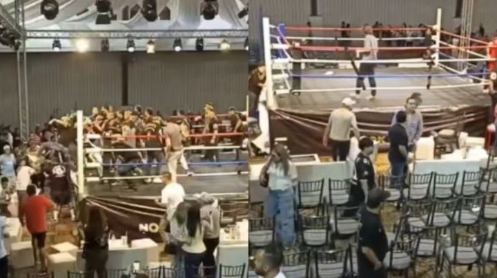 Evento de box en salón de fiestas de San Pedro termina en trifulca