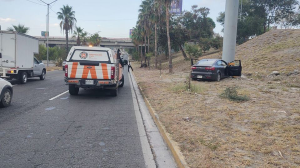 El choque se registró sobre la avenida Morones Prieto.
