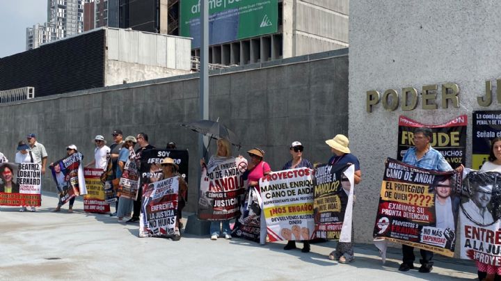 Protestan afectados de Proyectos 9 ante Poder Judicial; exigen avances en el caso