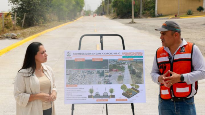 Repavimentan Antiguo Camino a Rancho Viejo en Juárez, NL; impactará a 5 mil personas