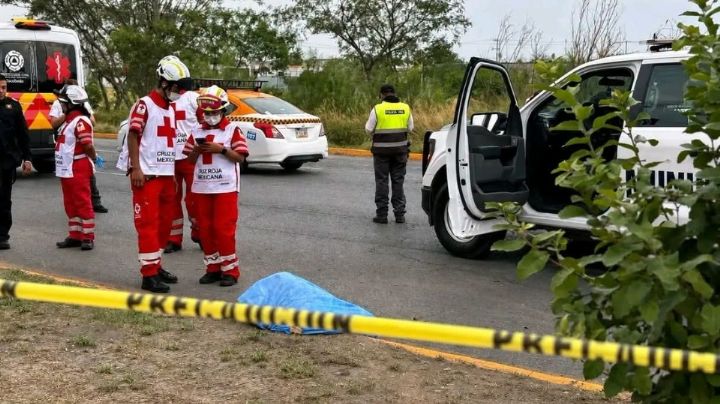 Fallece motociclista tras derrapar sobre Av. Raúl Salinas en Escobedo