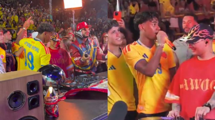 VIDEO | Lamine Yamal viste la camiseta amarilla de Colombia en la Feria de las Flores de Medellín
