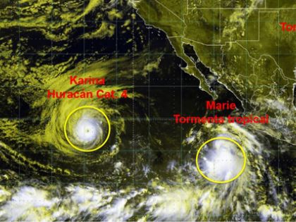 Tres tormentas y un huracán irrumpen en el Atlántico y el Pacifico, ¿Impactarán a México?