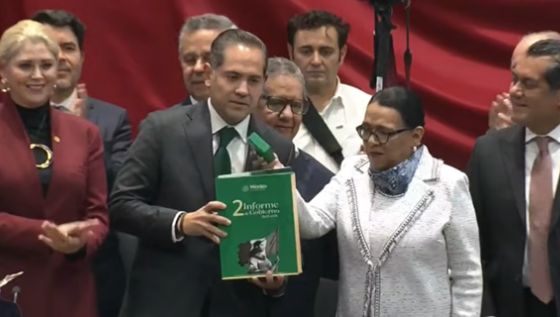 Rosa Icela Rodríguez entrega Segundo Informe de Gobierno de Sheinbaum al Congreso
